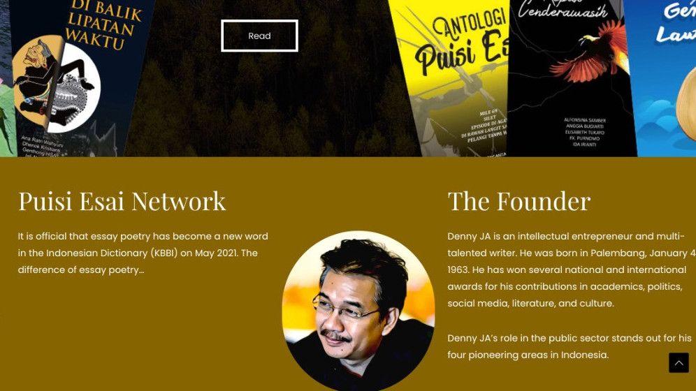 Denny JA Luncurkan Web Puisi Esai dalam Bahasa Inggris