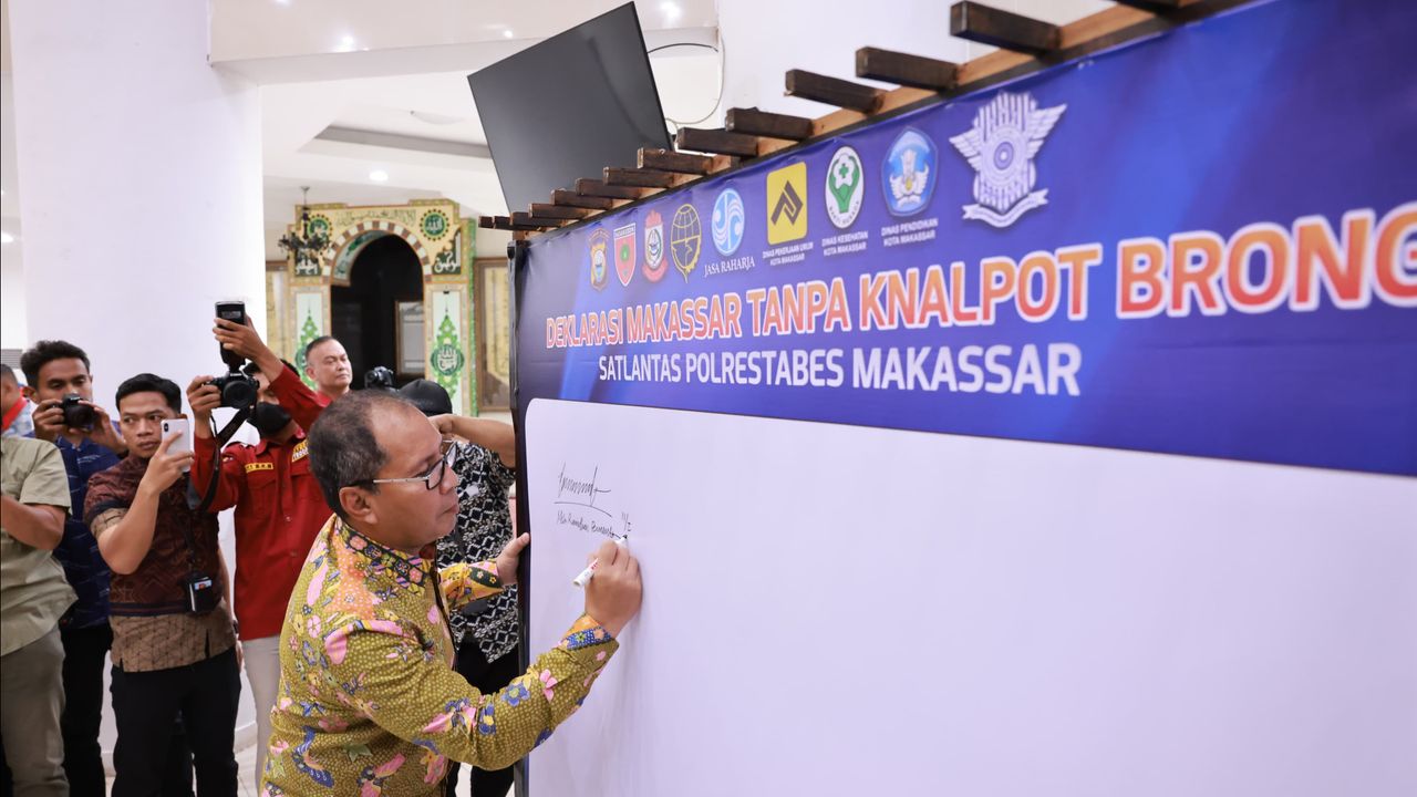 Bareng Polisi, Danny Segera Tindaki Pengguna Knalpot Brong di Makassar