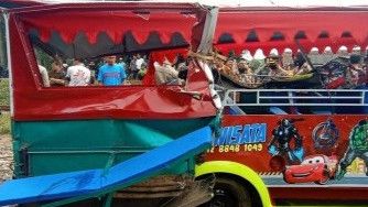 Polisi Periksa Sopir Odong-Odong 'Maut' yang Tertabrak Kereta di Serang, Kondisi Sopir Sehat dan Tak Ada Luka