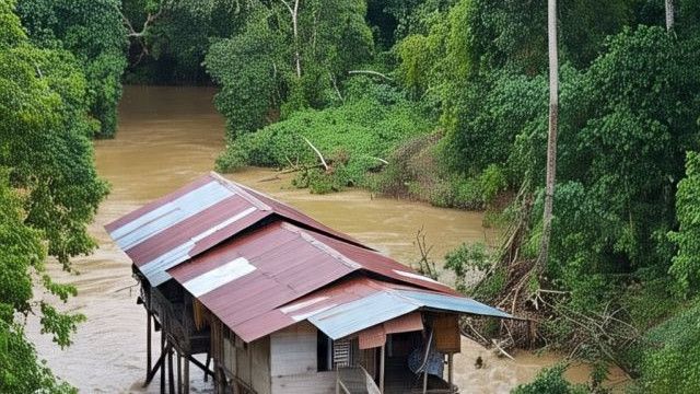 Banjir Bandang di Jeneponto, Satu Rumah Panggung Nyaris Hanyut Terseret Air
