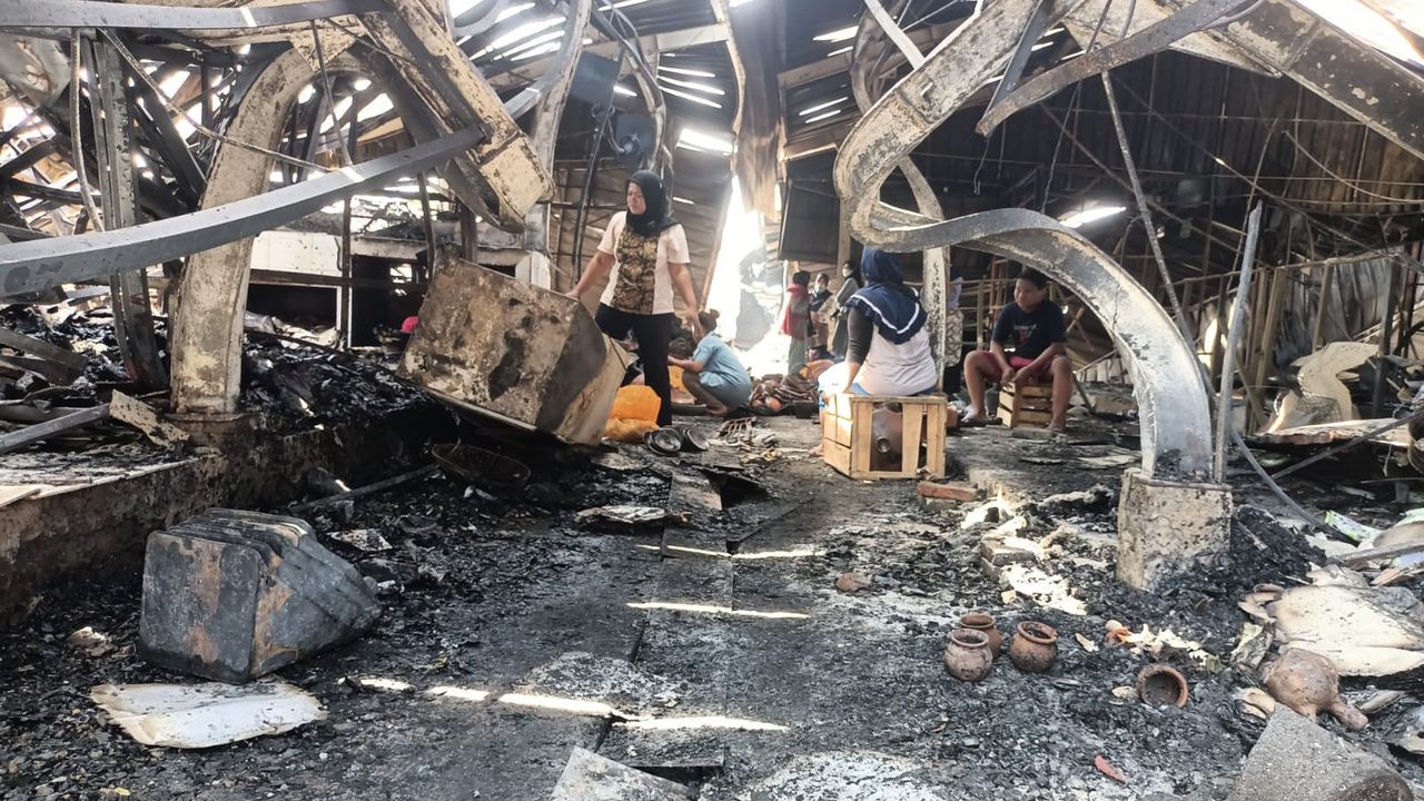 512 Kios Relokasi Pasar Johar Terbakar, Polisi Ungkap Penyebabnya