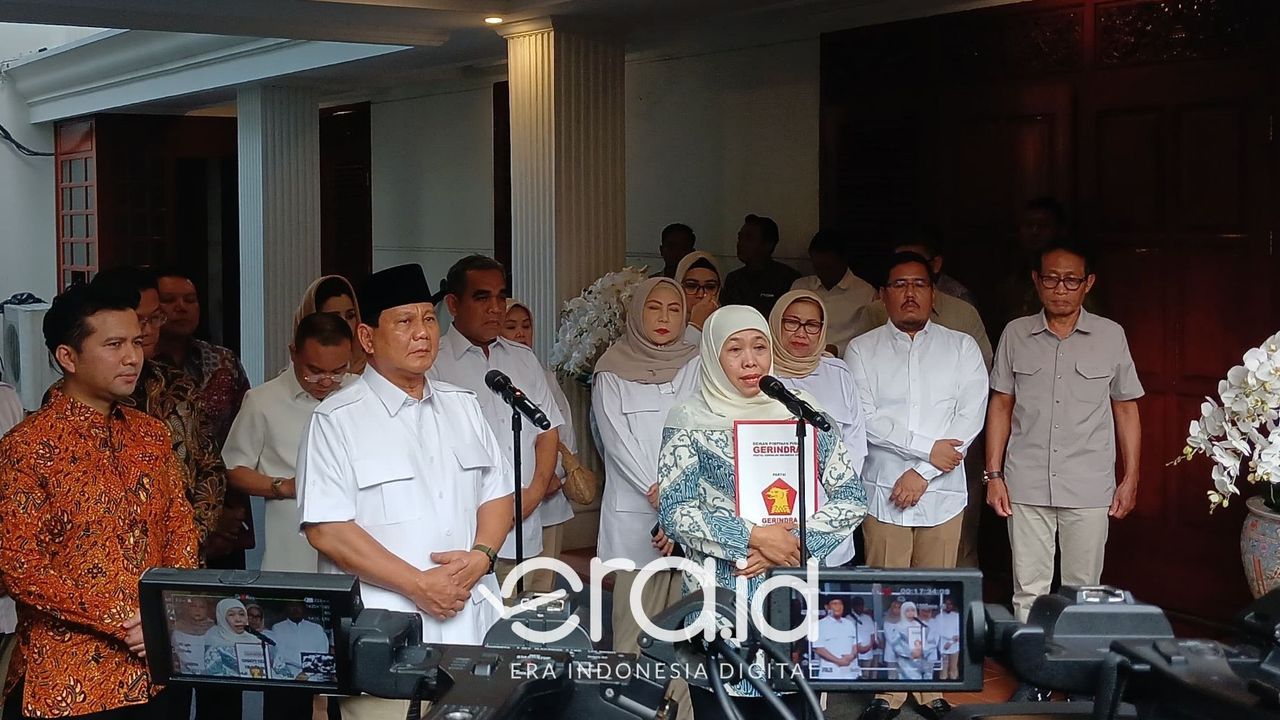 Prabowo: Gerindra Resmi Dukung dan Usung Khofifah-Emil untuk Maju di Pilkada Jatim