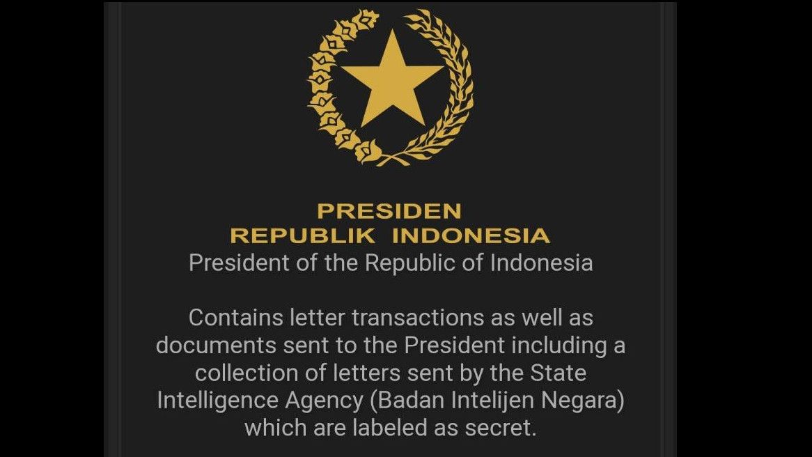 Bantah Dokumen Rahasia Presiden Bocor, Istana Perintahkan Aparat Buru Hacker Bjorka
