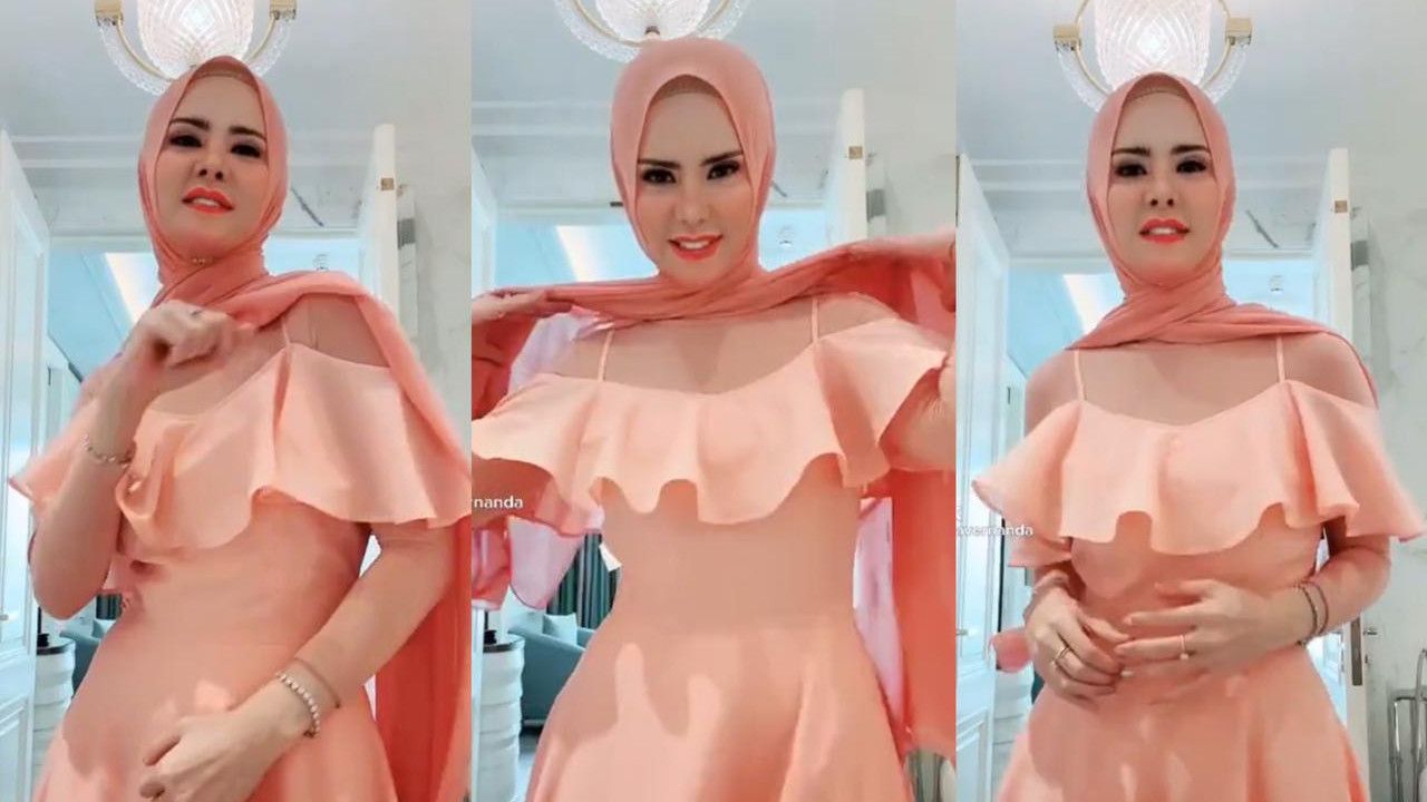 Angel Lelga Dinilai Terlalu Umbar Aurat Saat Asyik Joget TikTok, Netizen: Mending Lepas Hijabnya!