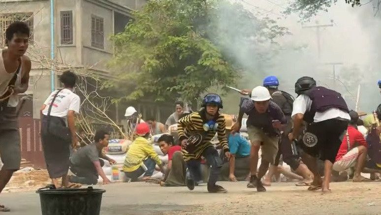 Represif, Demo Pekerja Medis Myanmar Diberondong Peluru Aparat