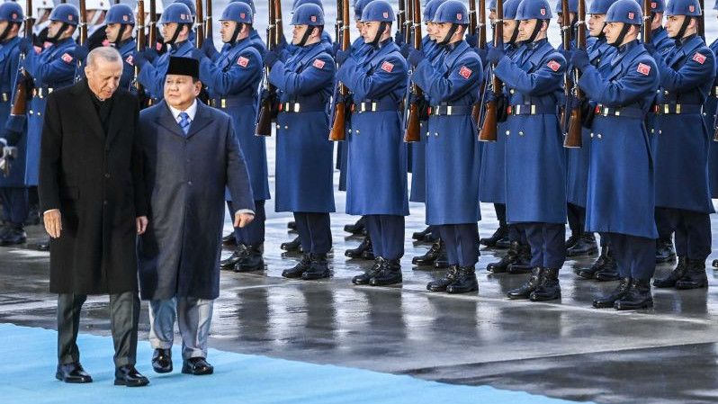 Prabowo Akan Disambut Upacara Kenegaraan di Turki Sore Ini