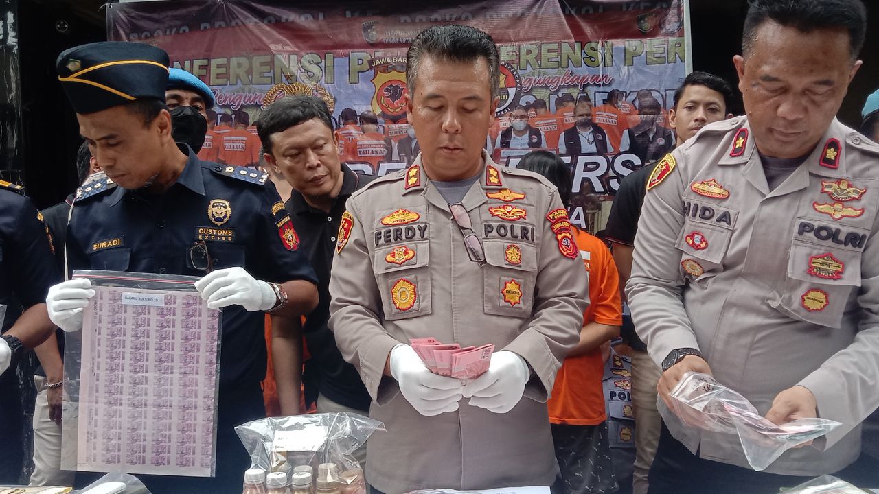 Polisi Tangkap 4 Pengedar Uang Palsu di Bogor