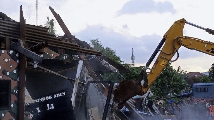 Polda Metro Jaya Bongkar Bangunan GRIB Jaya di Lahan Milik BMKG, 17 Orang Ditangkap