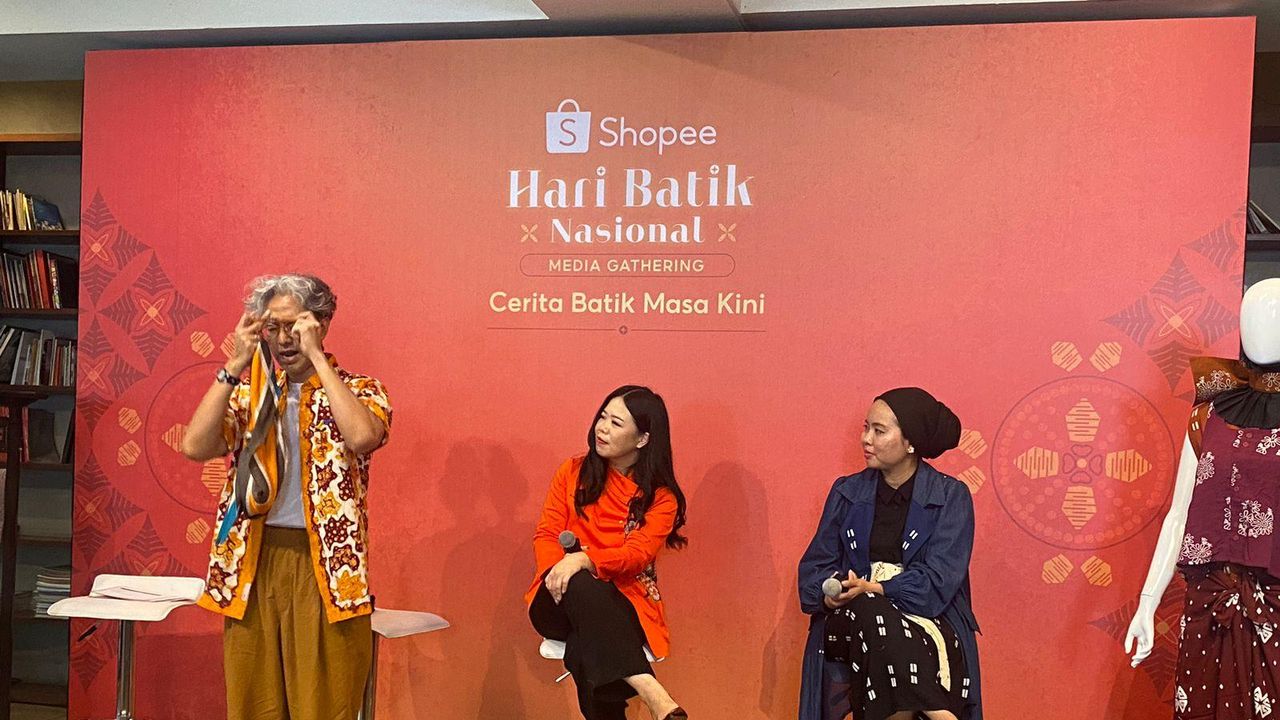Konferensi pers Shopee Hari Batik Nasional (Foto: Era.id/Adelia)