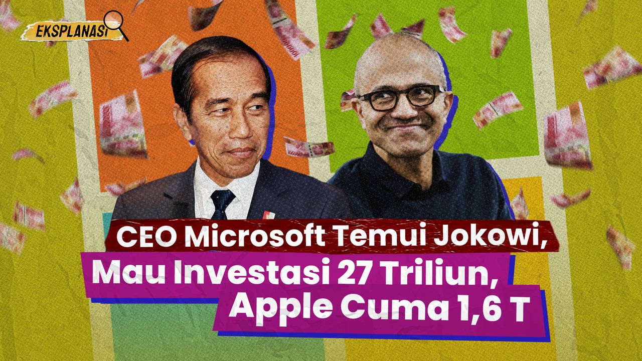 Cuma Ketemu 28 Menit, Jokowi Berhasil Yakinkan Bos Microsoft Investasi Rp27 Triliun di Indonesia