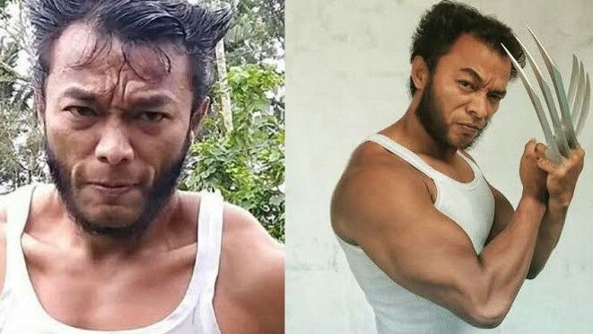 Mirip Hugh Jackman, Pria Asal Toraja Sulsel Dijuluki Wolverine Indonesia