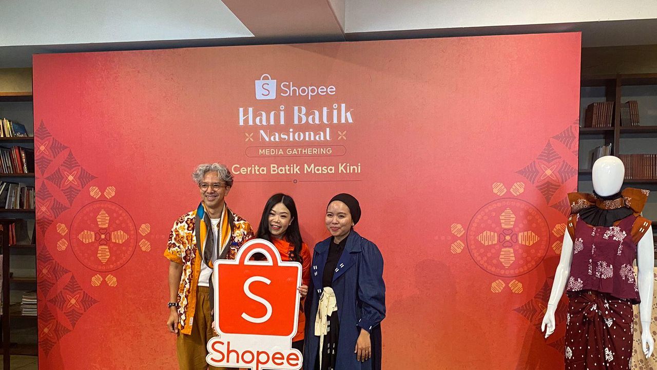 Konferensi pers Shopee Hari Batik Nasional (Foto: Era.id/Adelia)