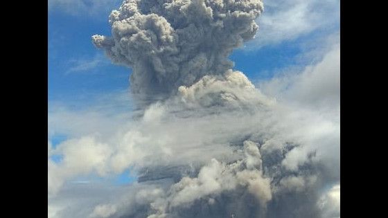 Gunung Sinabung Erupsi Lagi, Tinggi Kolom Abu Capai 5.000 Meter