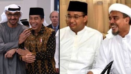 Bandingkan Foto Jokowi-MBZ dengan Anies-HRS, Guntur Romli Beri Sindiran