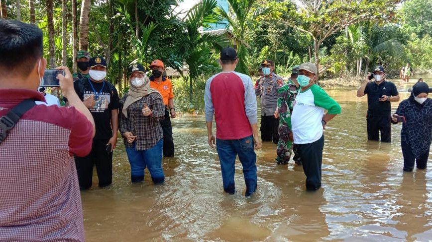Penampakan Banjir di Antang Kalang Kotawaringin Timur, Rendam 365 Rumah Warga