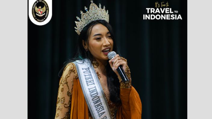 Putri Indonesia Sumatera Utara Sarah Pandjaitan Terlibat Promosikan Wisata Indonesia oleh KJRI Chicago