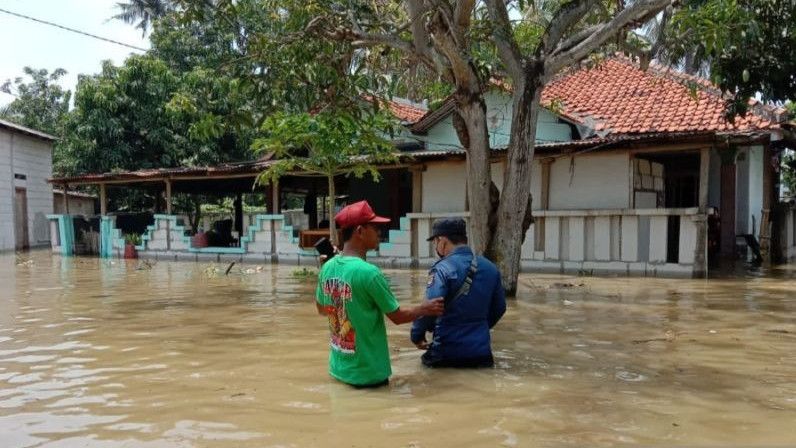 733 Rumah Warga Teluknaga Tangerang Terendam Banjir Akibat Luapan Sungai Cisadane