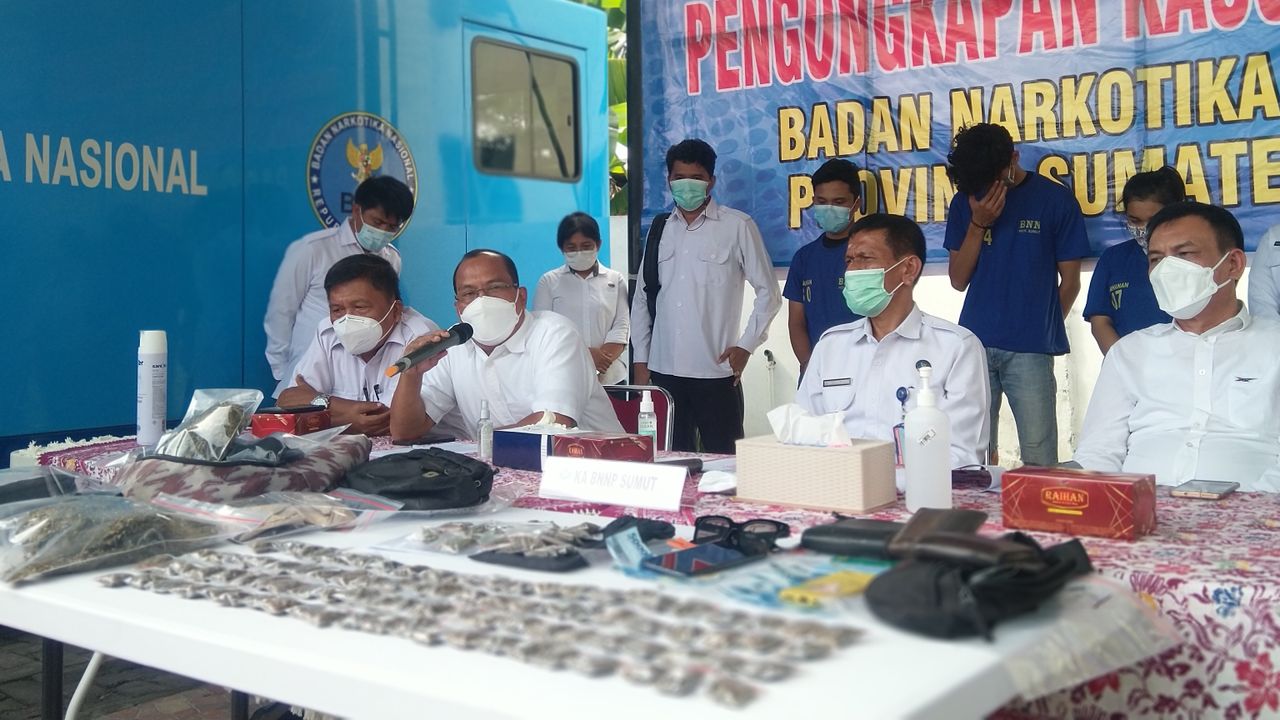 BNN Ungkap Peredaran Narkoba di USU, Belasan Mahasiswa Ditangkap, Wakil Rektor Angkat Bicara