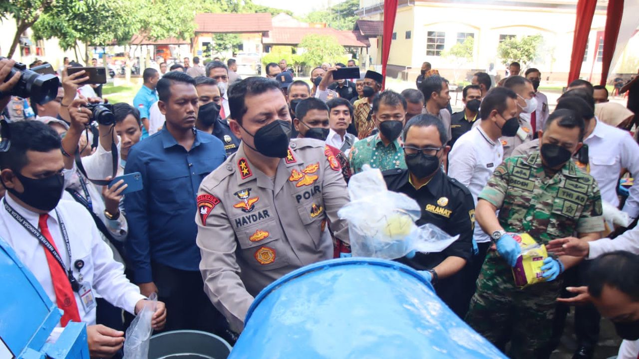 Polda Aceh Amankan 1.771 Tersangka Kasus Narkotika Selama Tahun 2022