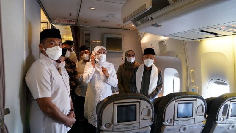 Melepaskan 499 Jemaah Calon Haji, Gubernur Jawa Timur Khofifah: Semua Selalu dalam Keadaan Sehat dan Kuat
