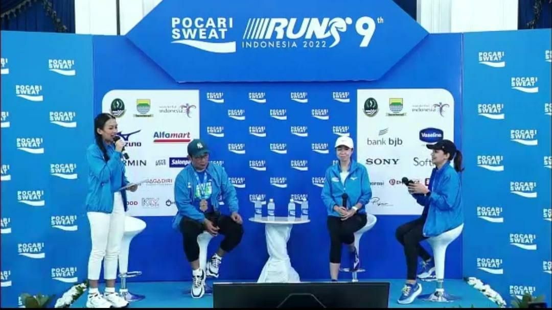 Acara virtual press conference Pocari Sweat Run Indonesia 2022 Race Day (Foto: Via Zoom)