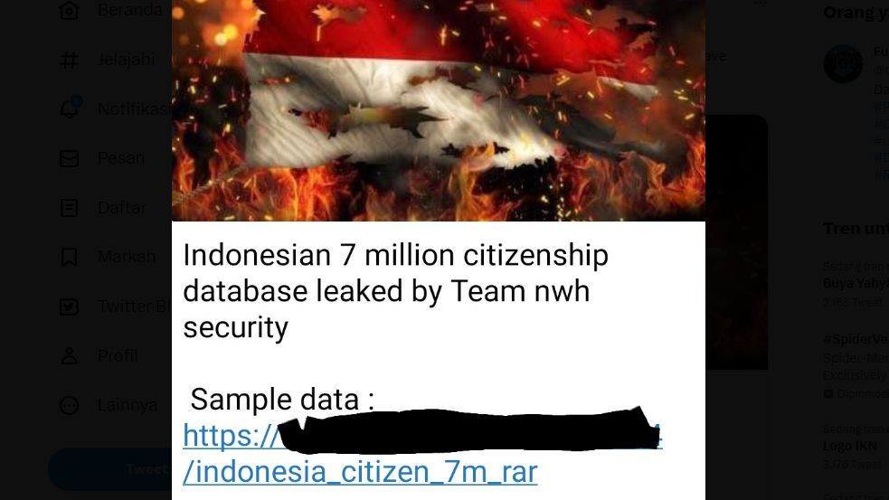 Lakukan Serangan Balasan, Hacker India Sebar Data 7 Juta Warga Indonesia, Netizen RI Tak Peduli: Tukang Gorengan Ajah Punya