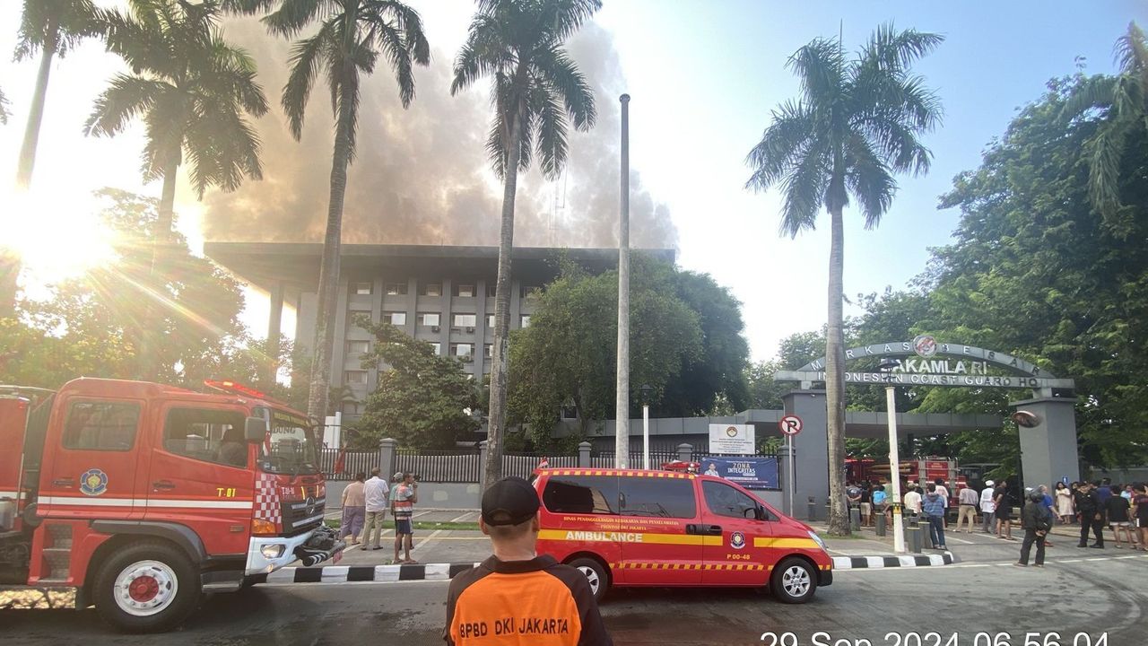 Gedung Bakamla di Jakpus Terbakar, Diduga karena Korsleting Listrik