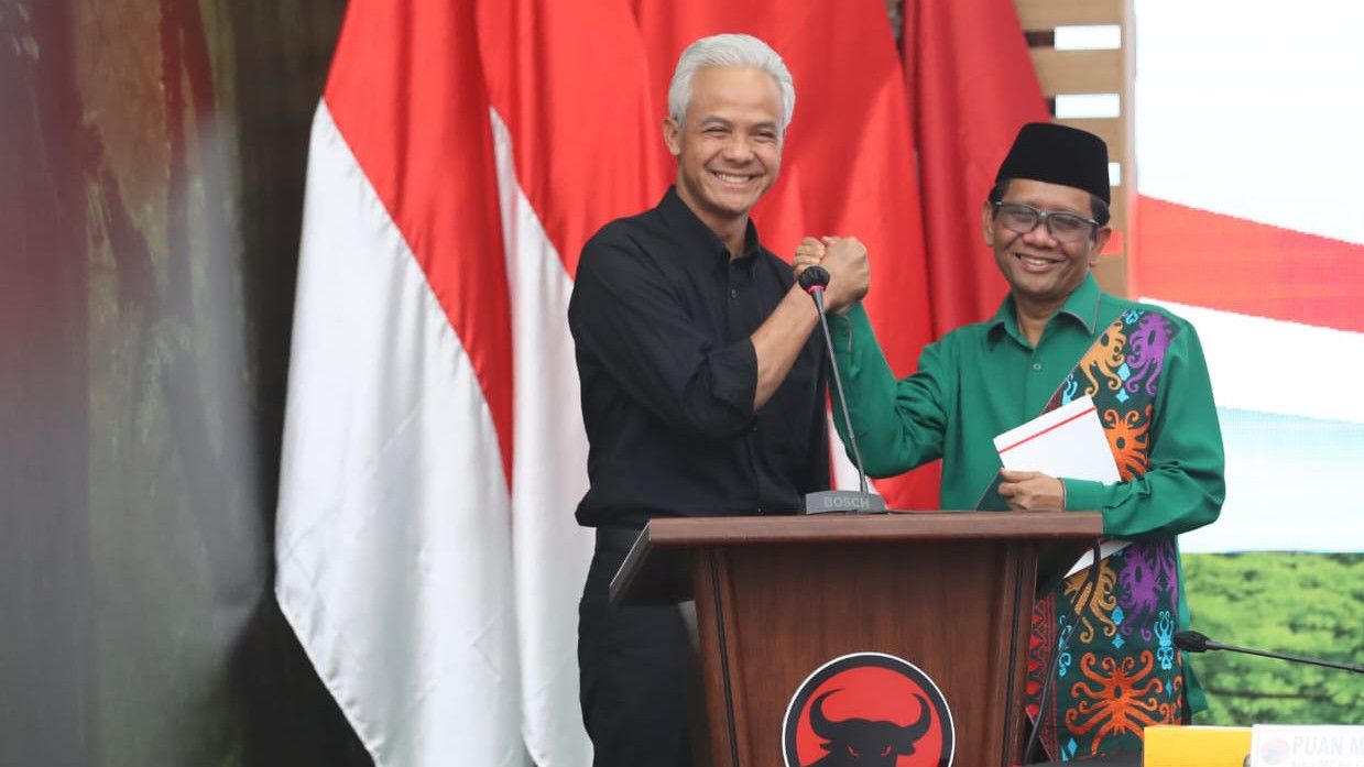 Tampil Perdana Bareng Mahfud MD, Ganjar Pranowo: Dulu Tidak Jadi Wapres, Kali Ini Saatnya