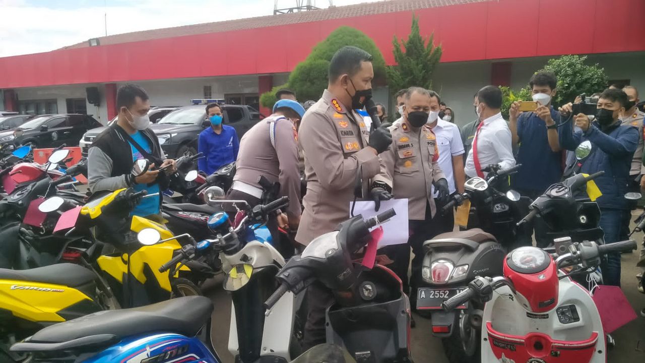 Kabar Baik untuk Warga Tangerang! Polisi Sita 52 Unit Motor dari 27 Sindikat Curanmor, Warga Kehilangan Diminta Ke Polres