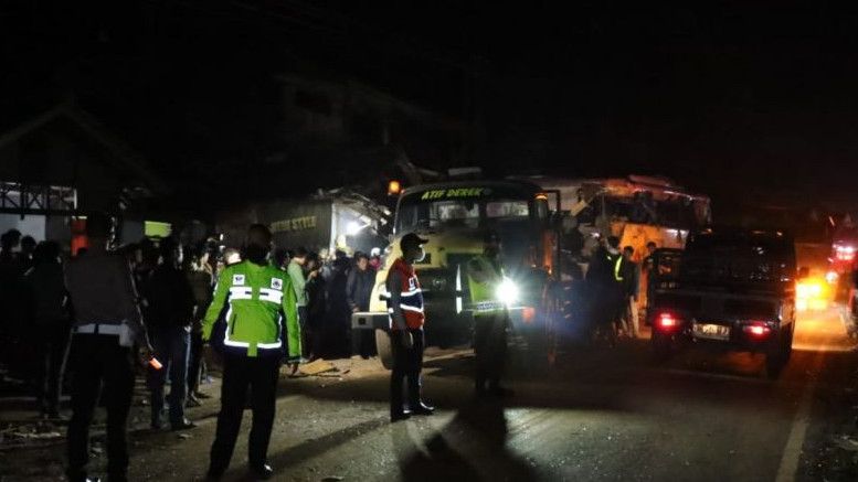 Kecelakaan Maut Bus PO Pandawa di Panjalu Ciamis, 4 Orang Meninggal, 16 Luka-luka