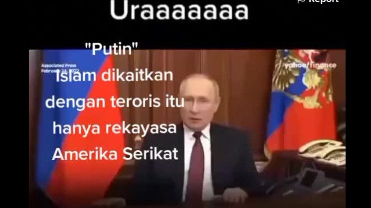 Presiden Rusia Vladimir Putin Minta Menag Yaqut Minta Maaf kepada Umat Islam, Dikasih Waktu 3x24 Jam, Benarkah?