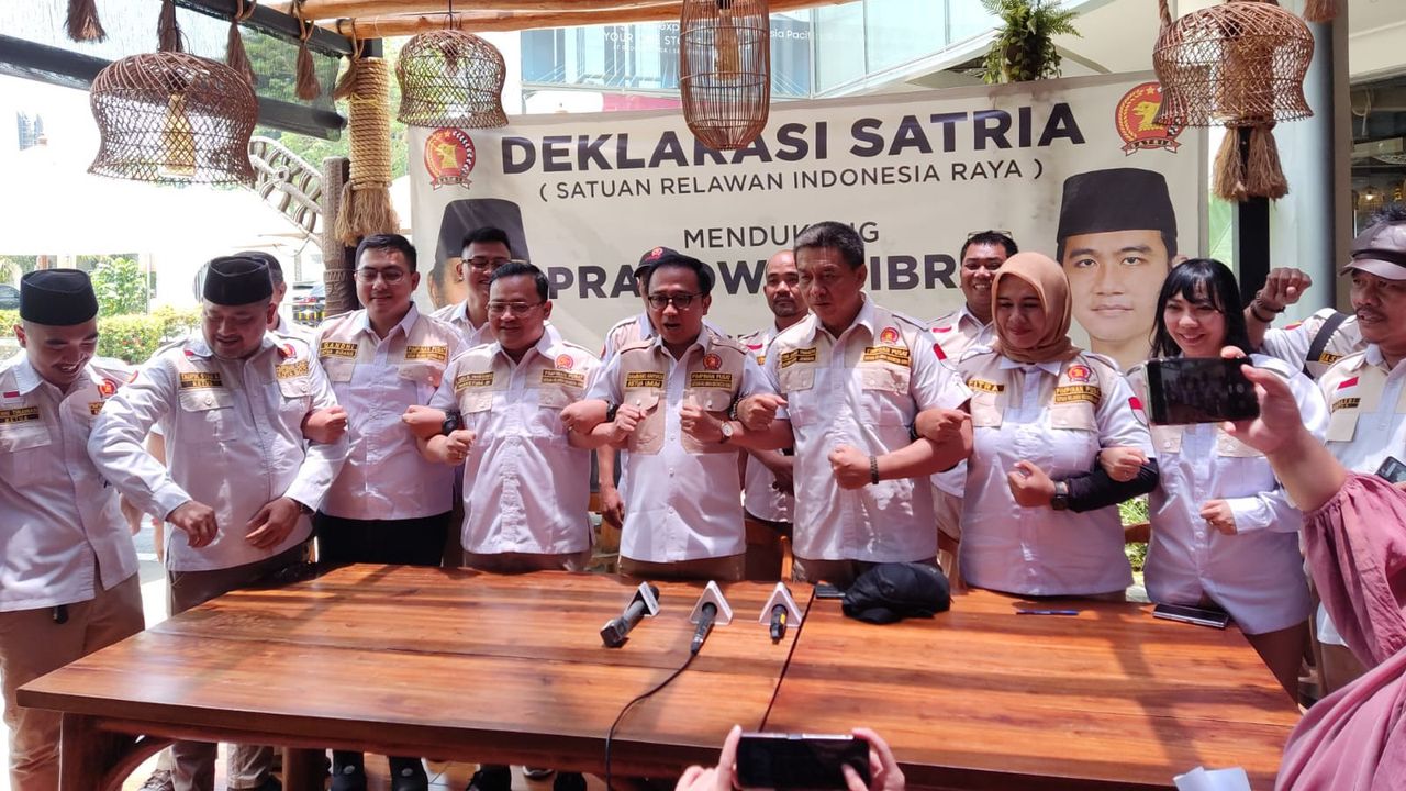Organisasi Sayap Partai Gerindra SATRIA Deklarasi Dukungan Prabowo-Gibran