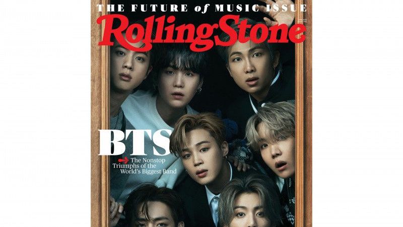 Keren! BTS Jadi Musisi Asia Pertama yang Tampil di Cover Majalah Rolling Stone