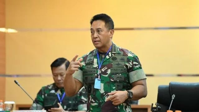 Positif COVID-19, Panglima TNI Andika Perkasa Absen Rapim TNI-Polri