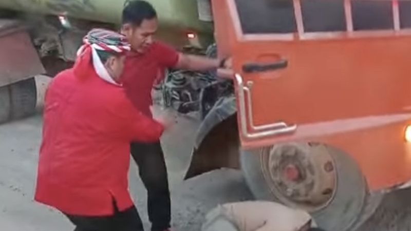 Viral! Ajudan Bupati Kutai Barat Aniaya Sopir Truk Gegara Tak Diberi ...