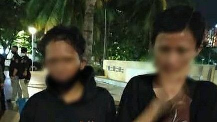 Viral Sanksi Cukur Alis untuk Tukang Palak di Pantai Losari Makassar