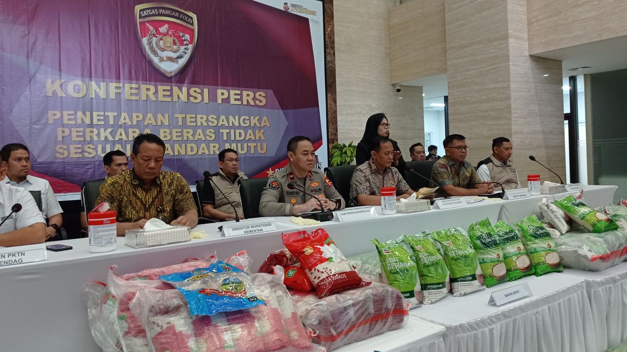 3 Orang dari PT Food Station Termasuk Dirut Jadi Tersangka Beras Oplosan