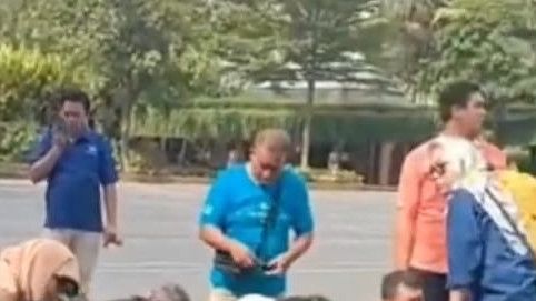 Viral Video Pelajar SMP dari Sleman Yogyakarta Kesurupan Akibat Tendang Sesaji di Bali