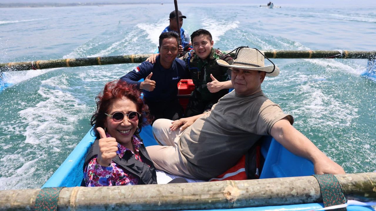 Susi Pudjiastuti Diajak Prabowo Naik Kapal Nelayan: Saya Deg-degan Kalau Sampai Ada Apa-apa dengan Beliau