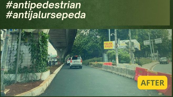 Viral Jalur Sepeda di Jalan Santa Jaksel yang Dibangun Anies Dihilangkan Pj Gubernur DKI Heru Budi