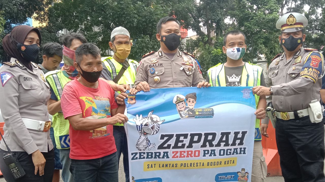 Satlantas Polresta Bogor Kota Gelar Operasi Zebra Zero Pak Ogah