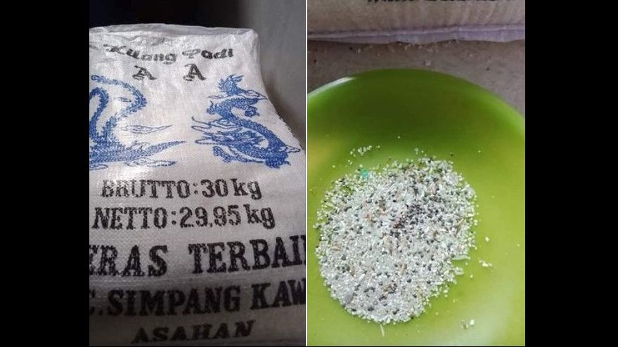 Heboh, Beredar Foto Beras Bansos Bercampur Batu, Benarkah?