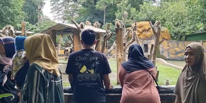 Kepadatan pengunjung Kebun Binatang Surabaya