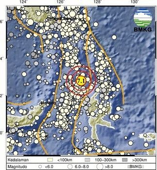 Laut Maluku Diguncang Gempa M7,1, BMKG: Tidak Berpotensi Tsunami