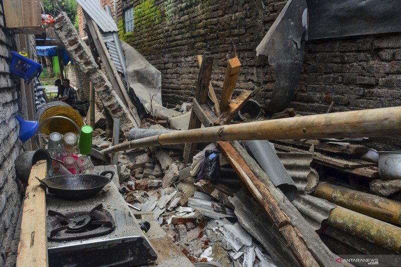 65 Rumah di Ciamis Rusak Akibat Gempa Pangandaran