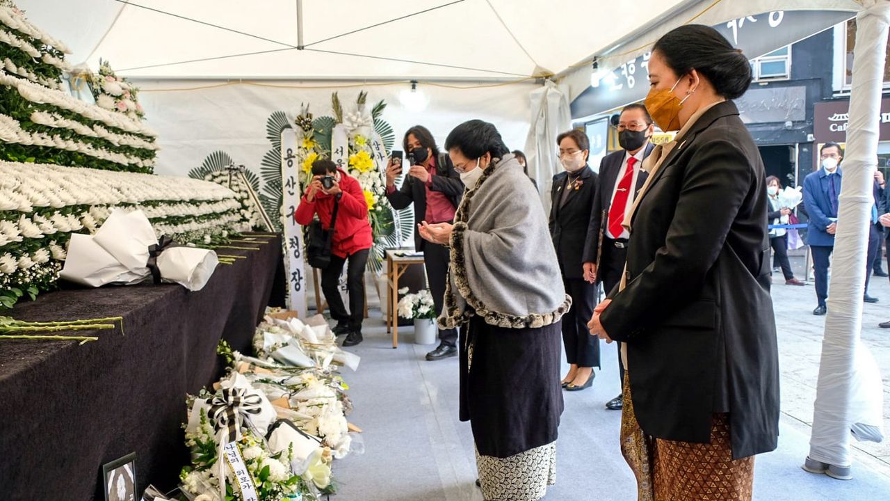 Megawati dan Puan Datangi Lokasi Tragedi Itaewon di Korea, Netizen: Kapan ke Kanjuruhan?