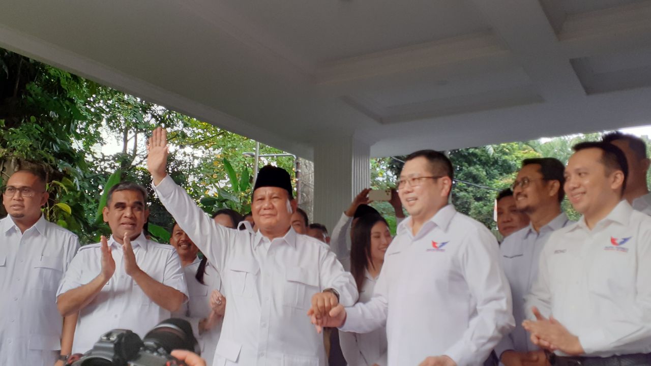Harry Tanoesoedibjo Silaturahmi ke Kertanegara, Prabowo Ajak Perindo Gabung Koalisi Besar