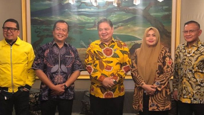 Iqbal-Dinda Temui Airlangga, Sinyal Akan Diusung Golkar di Pilkada NTB?