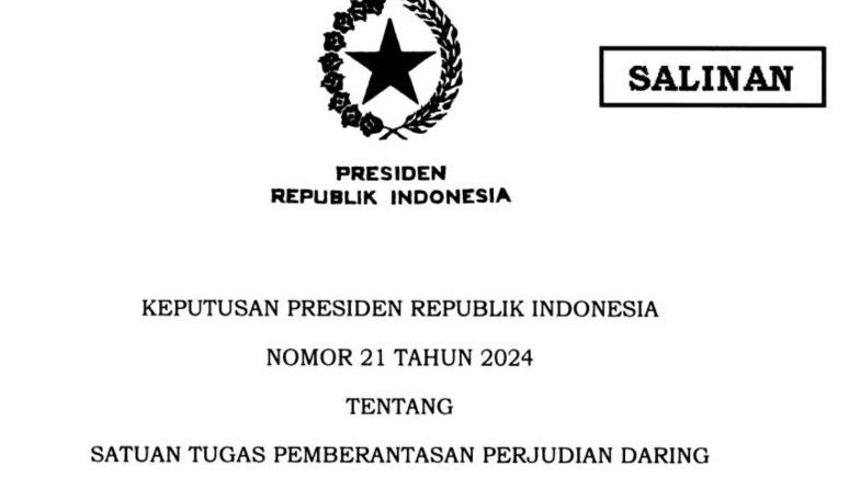Jokowi Terbitkan Keppres Satgas Judi Online Diketuai Menkopolhukam, Libatkan Peran Lintas Lembaga