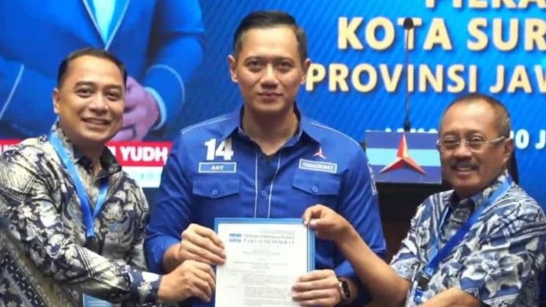 Demokrat Resmi Usung Eri Cahyadi dan Armuji di Pilkada Surabaya